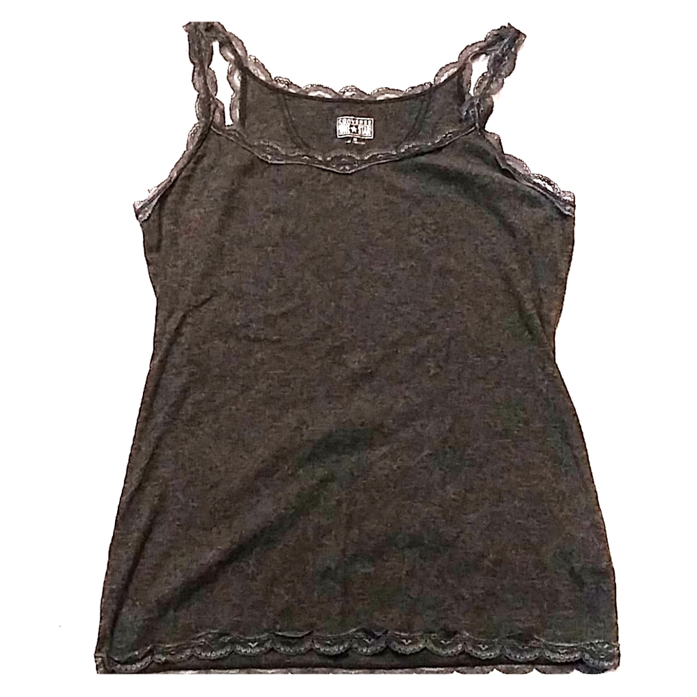 Women's lace Converse dark grey tank top like new